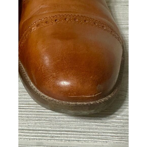 Cole Haan Wayne Cap Toe Oxford British Tan Leather Dress Shoes C30689 Mens 12 M - Picture 7 of 10